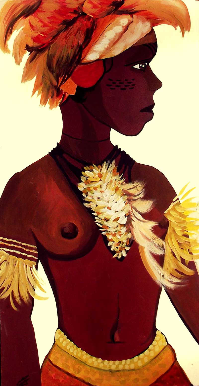 Mujer africana guerrera Mujer africana guerrera