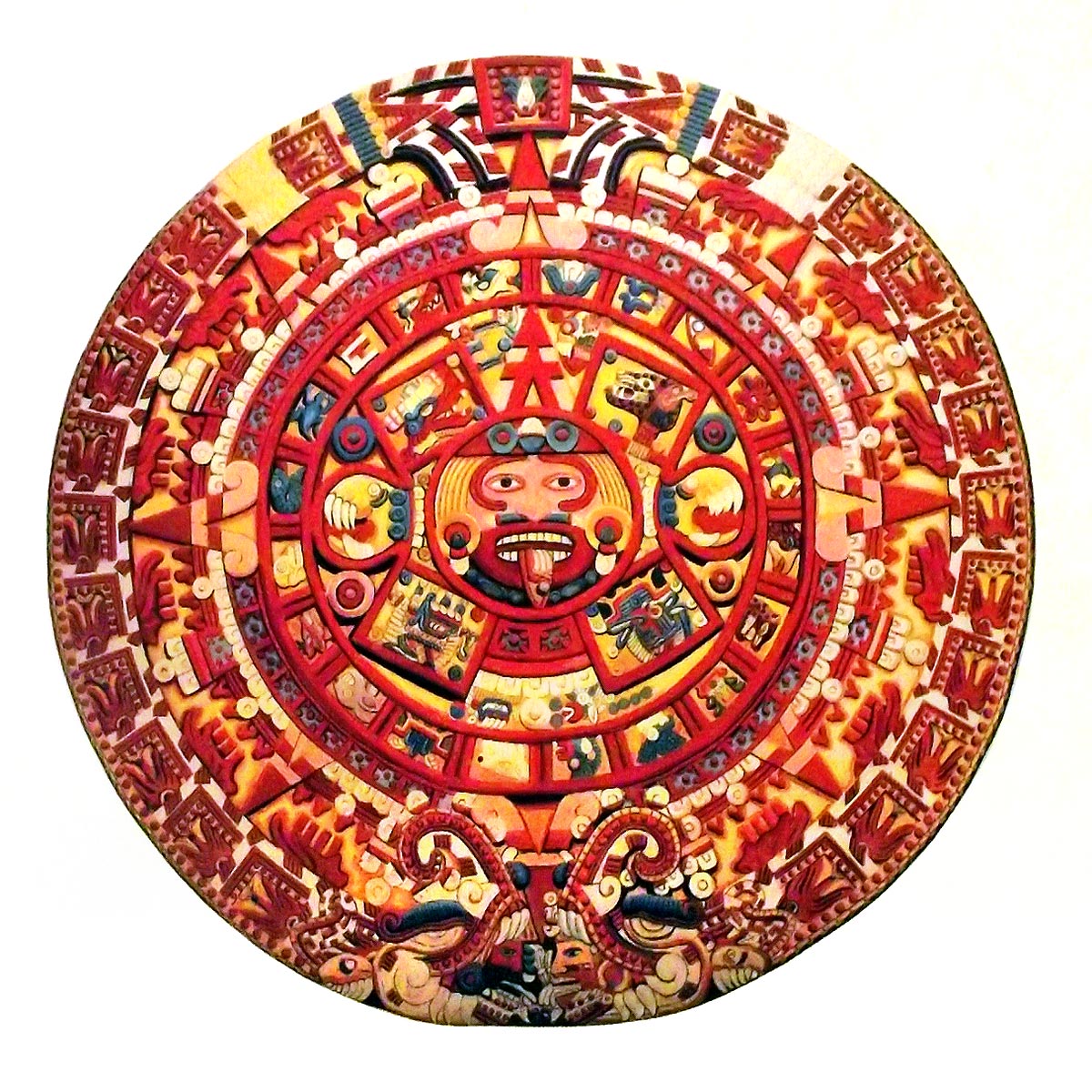 Cuauhxicalli O Calendario Azteca Pintura Y Artistas